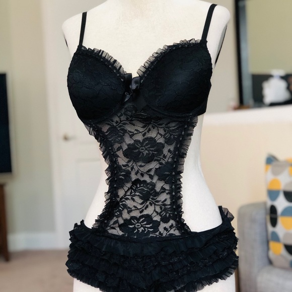 Ruffle Teddy Lingerie